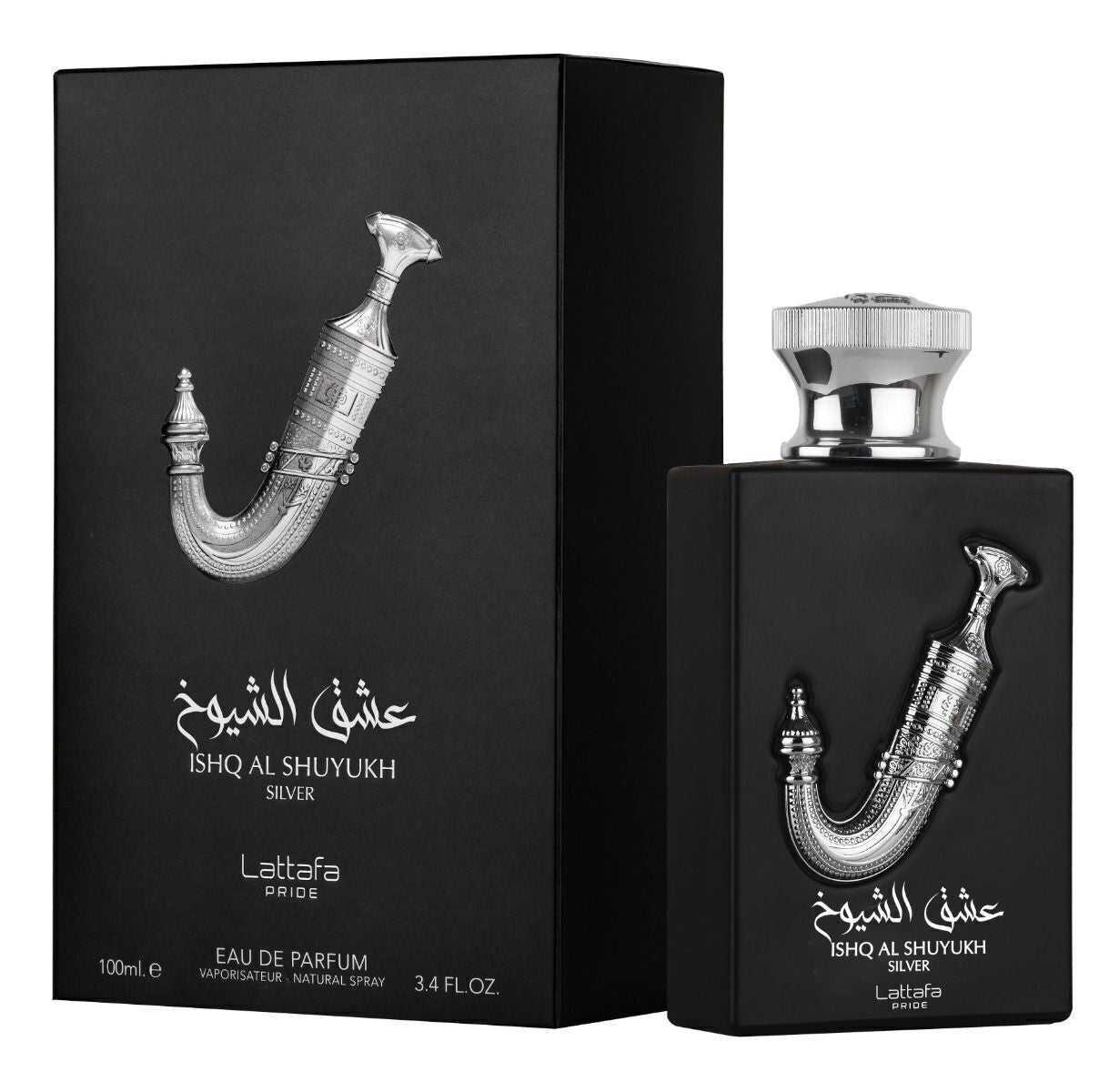 ISHQ AL SHUYUKH SILVER MEN EDP - 100 ml (3.4 oz) By Lattafa