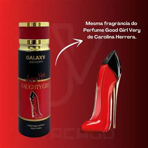 GALAXY DEO SPRAY VERY HOT NAUGHTY GIRL 200ML ( CAJA X 12)