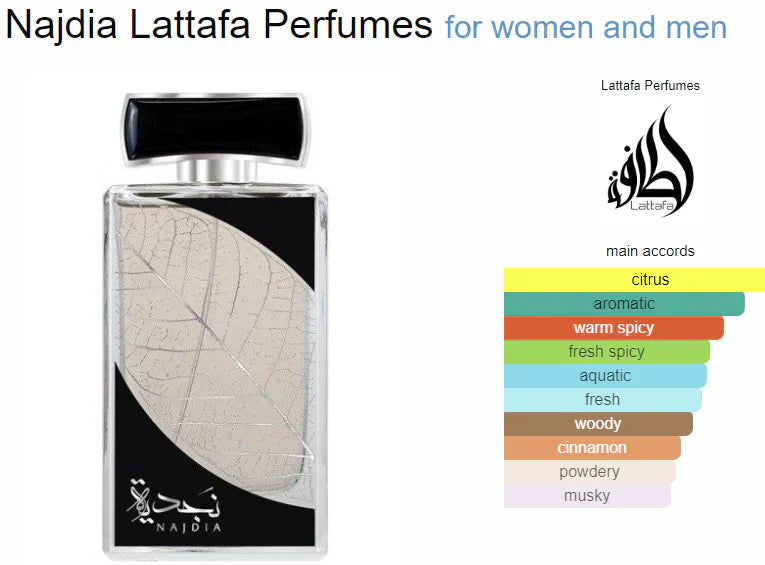 Najdia Lattafa + Spray corporal