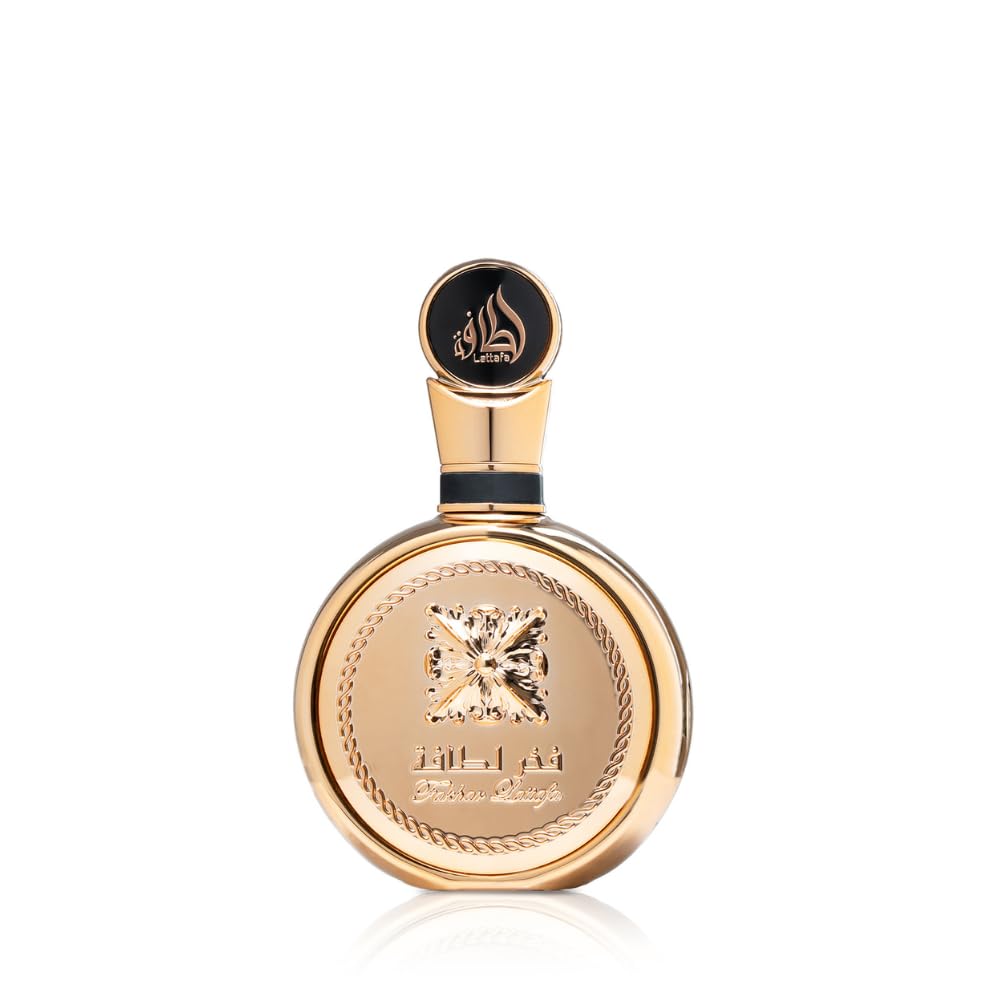 Lattafa Fakhar Gold Extrait Eau de Perfume en espray unisex, 3.4 onzas