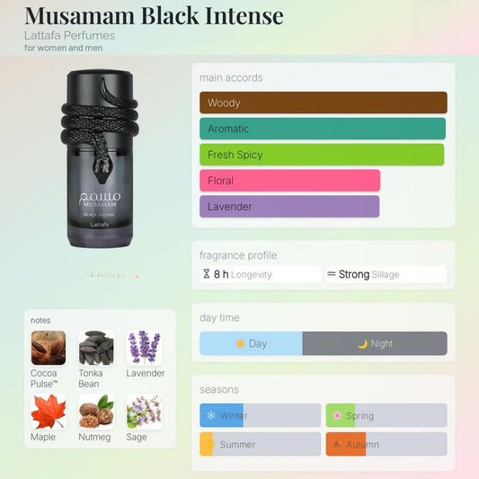 MUSAMAN BLACK INTENSE EDP 100ML By LATTAFA