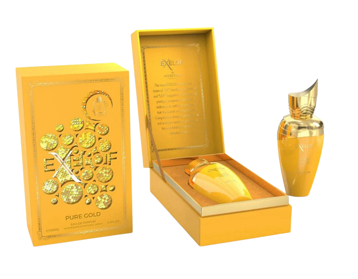 PURE GOLD EXELOF EDP 100ML BY MILESTONE