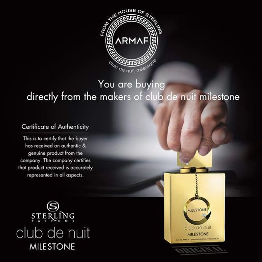 CLUB DE NUIT MILESTONE 3.6 FL OZ EDP By ARMAF
