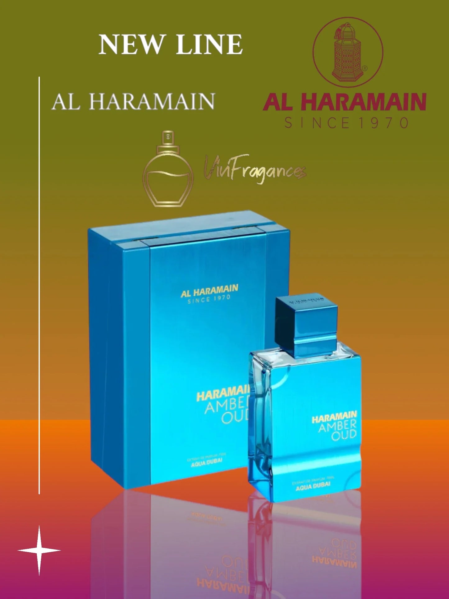 AL HARAMAIN AMBER OUD AQUA DUBAI UNISEX EXTRAIDO DE PARFUM 3.4