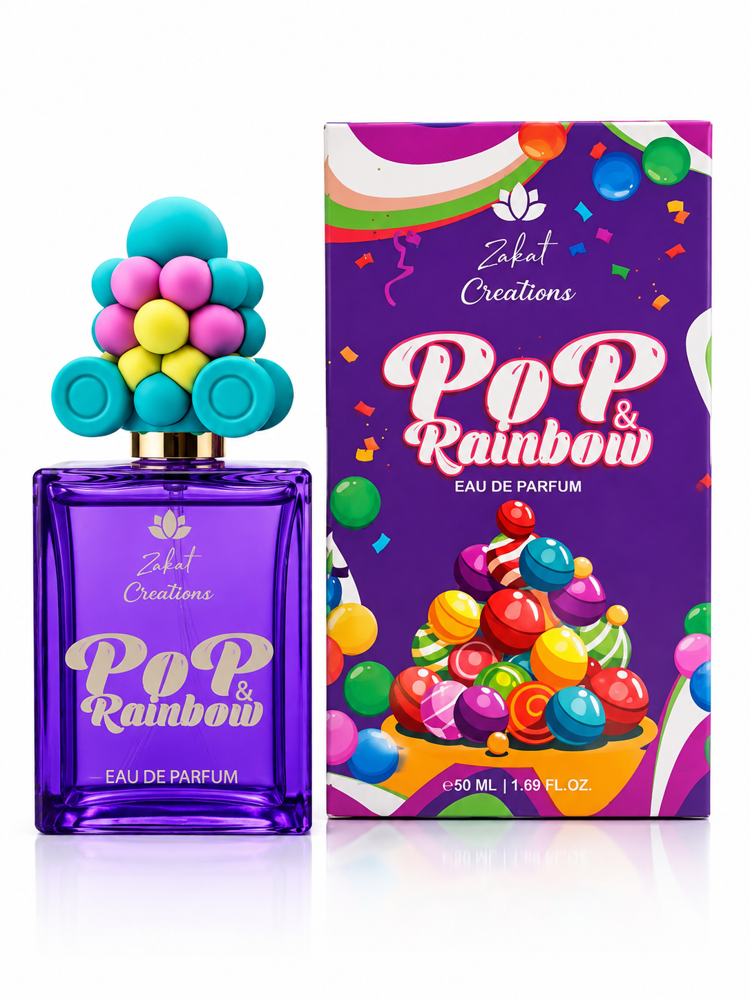 CREATION POP & RAINBOW | EAU DE PARFUM | 50ML | By ZAKAT