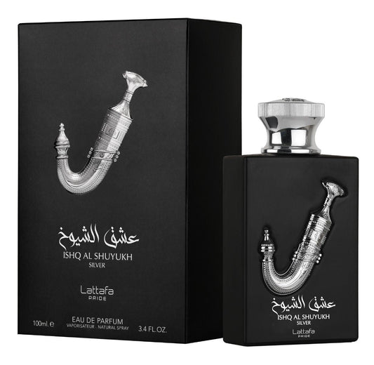 ISHQ AL SHUYUKH SILVER MEN EDP - 100 ml (3.4 oz) By Lattafa