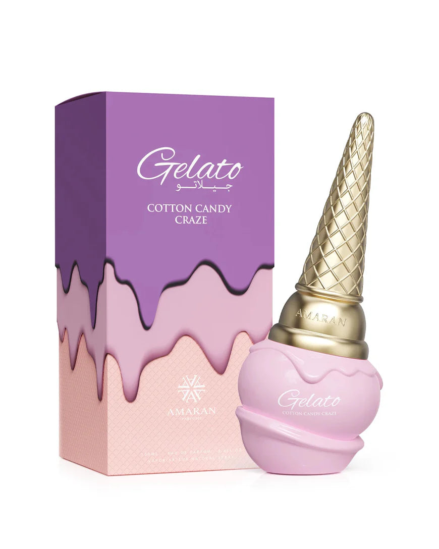 GELATO COTTON CANDY CRAZE EDP - 100 ML (3.4oz) BY AMARAN