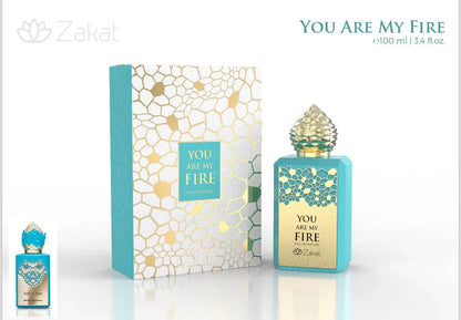 YOU ARE MY FIRE UNISEX - EDP 100ML (3.4oz) BY ZAKAT