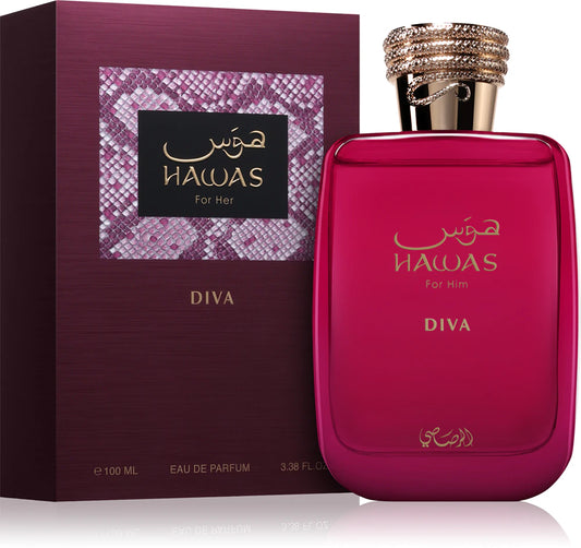 HAWAS DIVA WOMEN EDP 100ML  BY RASASI